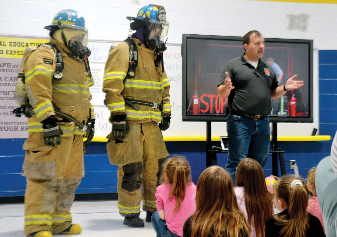 East Wood VFD visits Kanawha Elementary for Fire Prevention Week News
